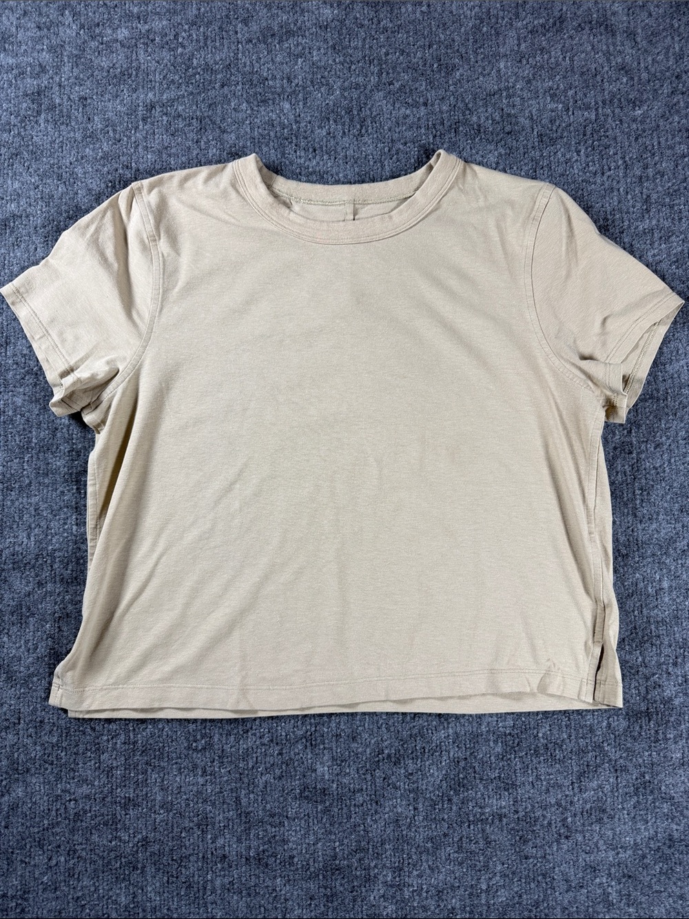 Lululemon Jersey Cropped Classic-Fit Short-Sleeve Shirt